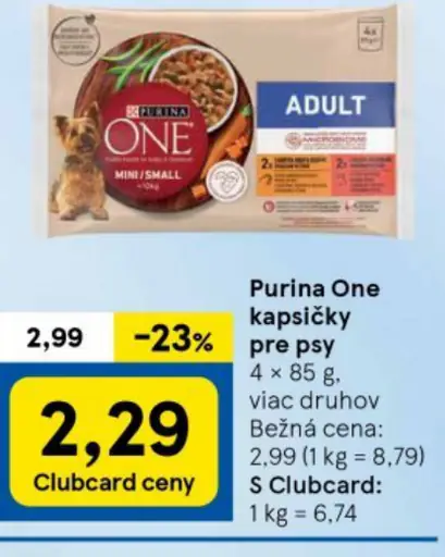 Purina One kapsičky pre psy