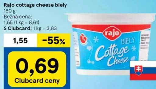 Rajo cottage cheese biely