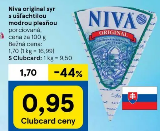 Niva original syr s ušľachtilou modrou plesňou