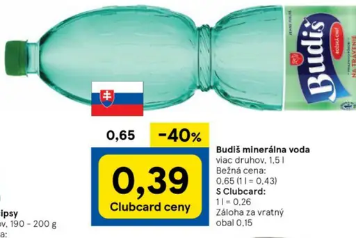 Budiš minerálna voda