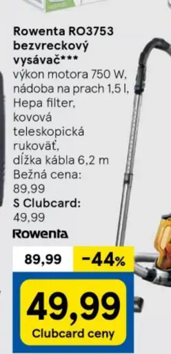 Rowenta RO3753 bezvreckový vysávač