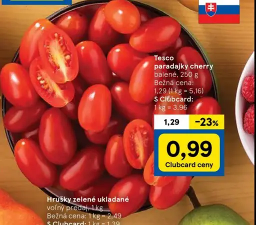 Tesco cherry tomatoes