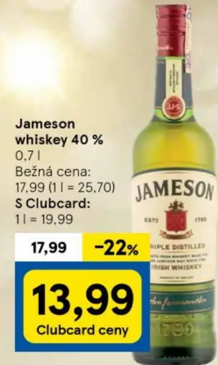 Jameson whiskey 40%