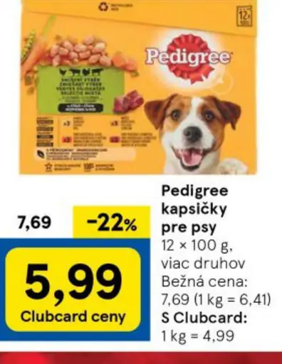 Pedigree kapsičky pre psy