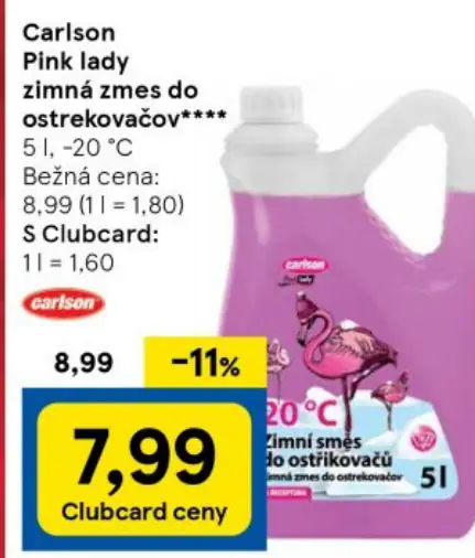 Carlson Pink lady zimná zmes do ostrekovačov