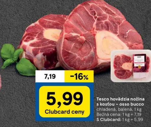 Tesco hovädzia nožina s kosťou – osso bucco