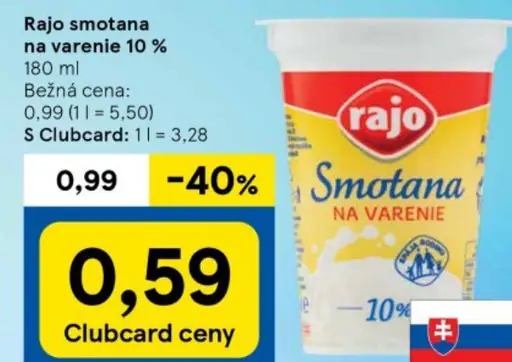 Rajo smotana na varenie 10 %