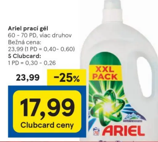 Ariel prací gél