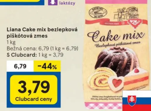 Liana Cake mix bezlepková piškótová zmes