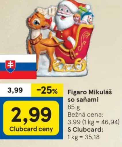 Figaro Mikuláš so saňami