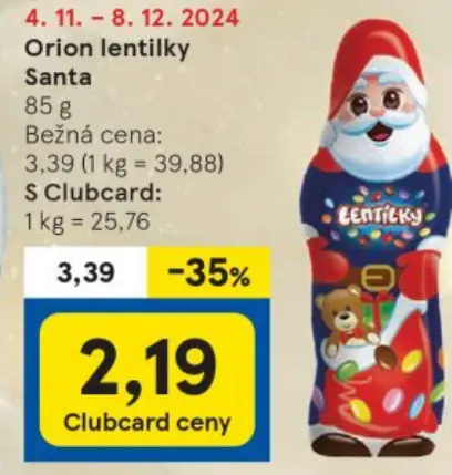 Orion lentilky Santa