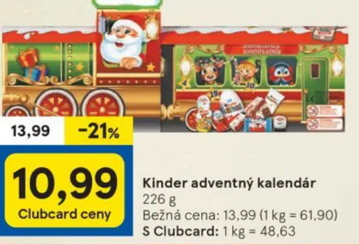 Kinder adventný kalendár