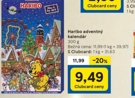 Haribo adventný kalendár