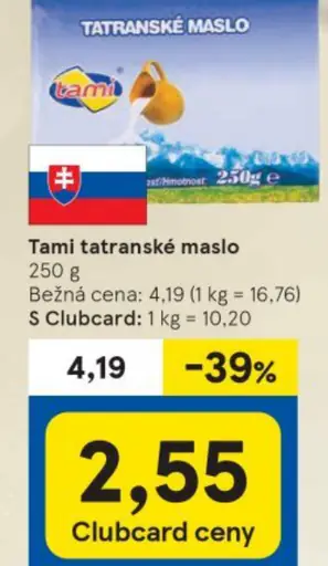 TAMI Tatranské maslo