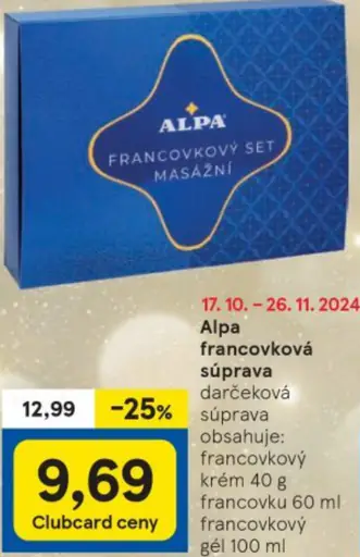 Alpa francovková súprava