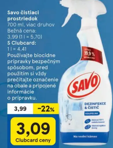 Savo Čistiaci prostriedok