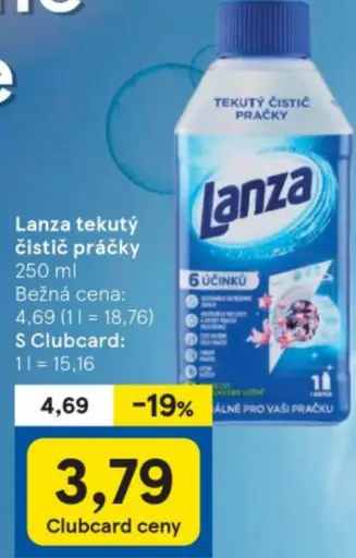 Lanza tekutý čistič práčky