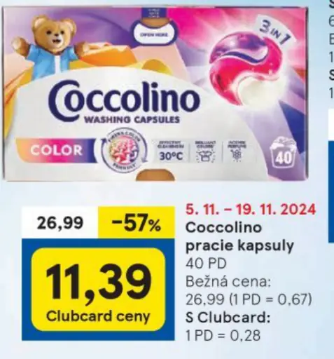 Coocolino pracie kapsuly