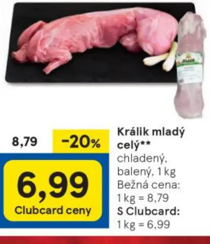 Králik mladý celý