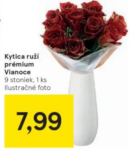 Kytica ruží prémium Vianoce