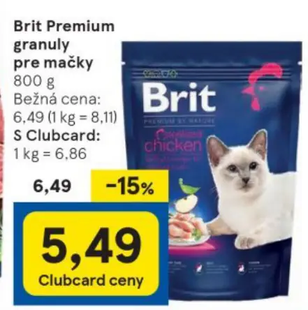 Brit Premium granuly pre mačky