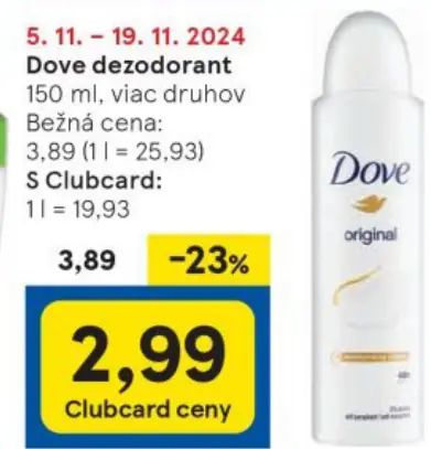 Dove dezodorant