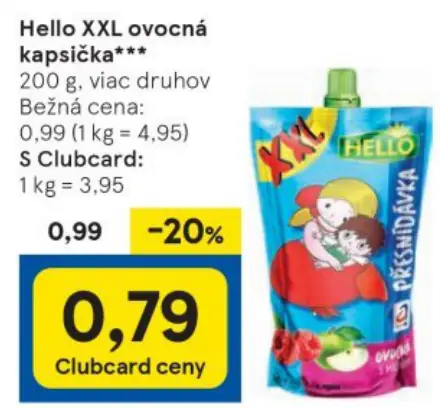 Hello XXL ovocná kapsička***