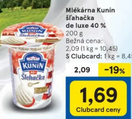 Šľahačka de luxe 40 %