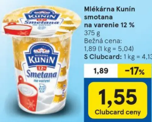 Smotana na varenie 12 %