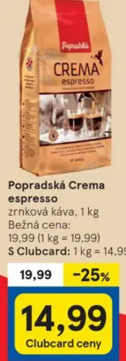 Popradská Crema espresso