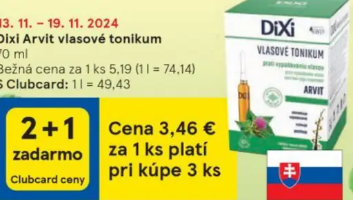 Dixi vlasové tonikum