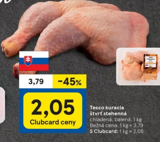 Tesco kuracia štvrť stehná