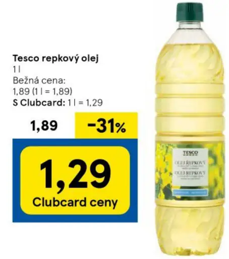 Tesco repkový olej