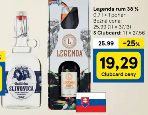 Legenda rum 38 %