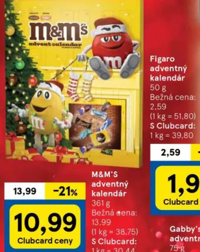 M&M's adventný kalendár