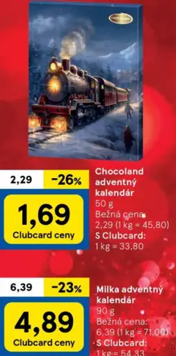 Chocoland adventný kalendár