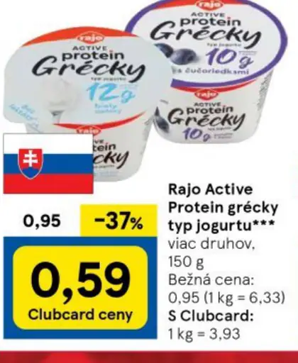 Rajo Active Protein grécky typ jogurt***