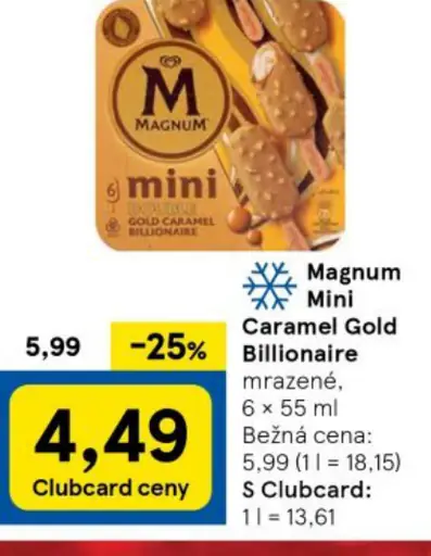 Magnum Mini Caramel Gold Billionaire