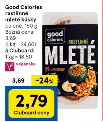 rastlinné mleté kúsky