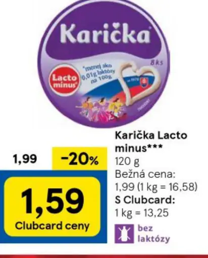 Karička Lacto minus