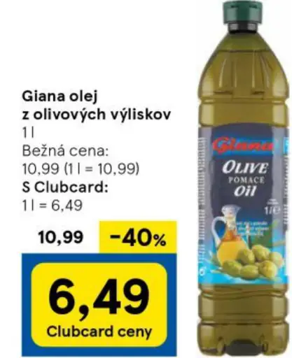 Giana olej z olivových výliskov