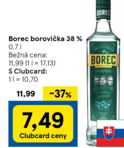 Borec borovička 38 %