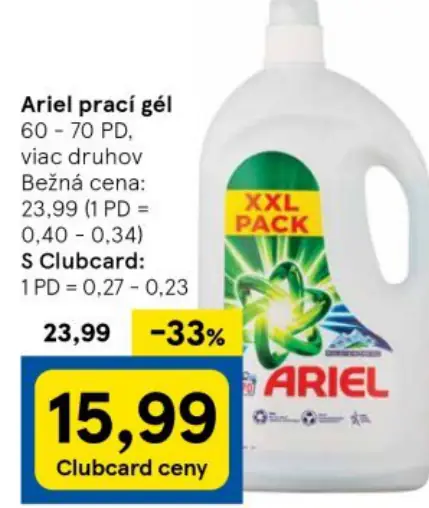 Ariel praci gél