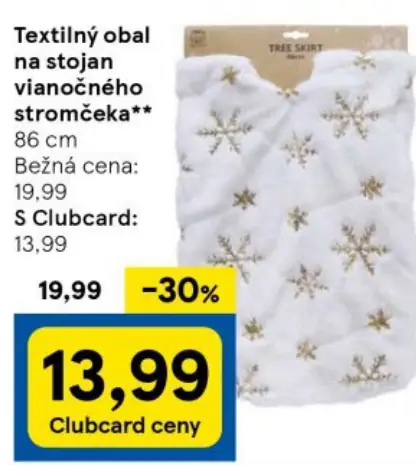 Textilný obal na stojan vianočného stromčeka