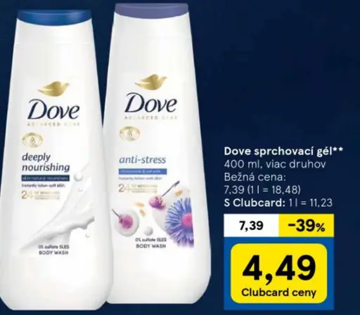 Dove sprchovací gél - deeply nourishing