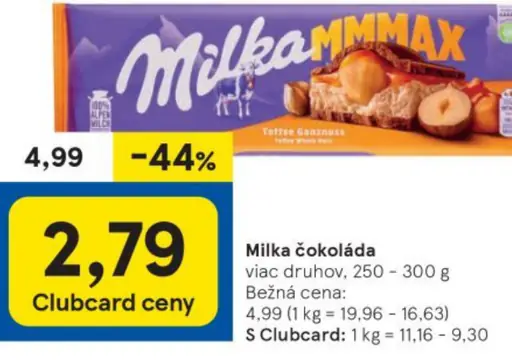 Milka čokoláda