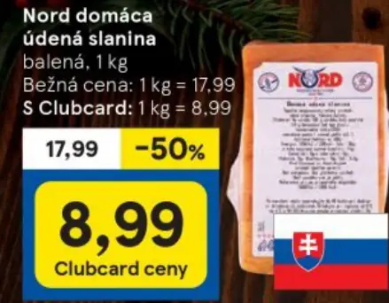 Nord domáca údená slanina