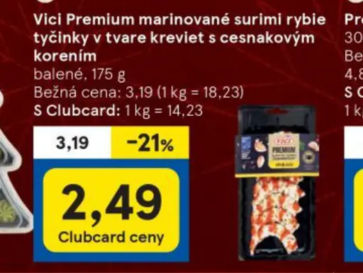 Vici Premium marinované surimi rybie tyčinky