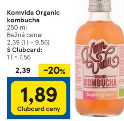 Komvida Organic kombucha