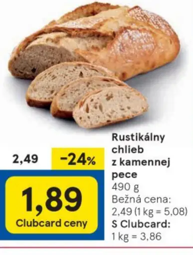 Rustikálny chlieb z kamennej pece